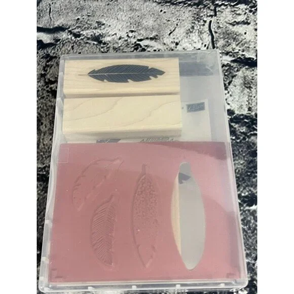 Stampin Up FOUR FEATHERS Stamp Set & FEATHERS Die Set - Picture 8 of 15